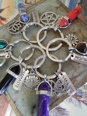 Crystal Inspirational Keychains